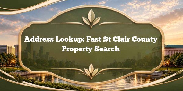 Address Lookup: Fast St Clair County Property Search