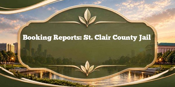 Booking Reports: St. Clair County Jail