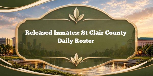Released Inmates: St Clair County Daily Roster
